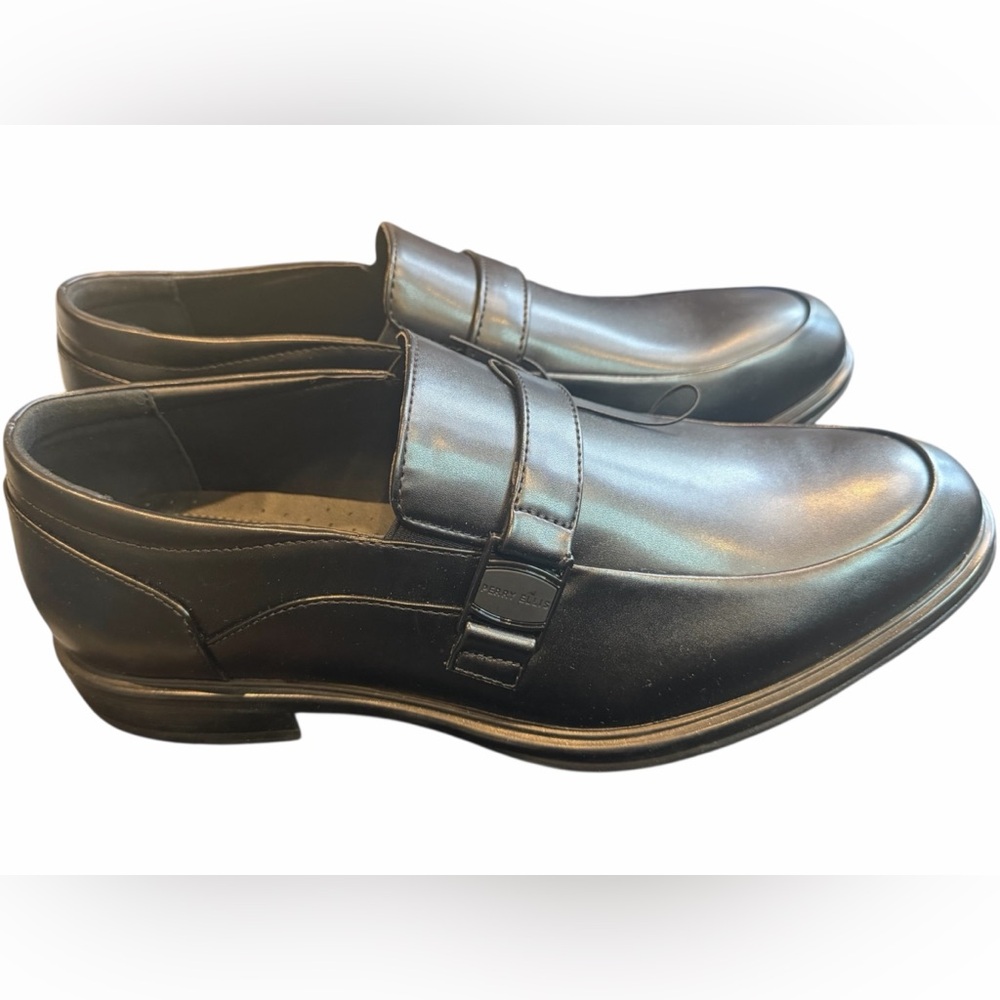 Perry Ellis Men's Classic Black Loafers (NWOT/BOX) - Picture 1 of 8